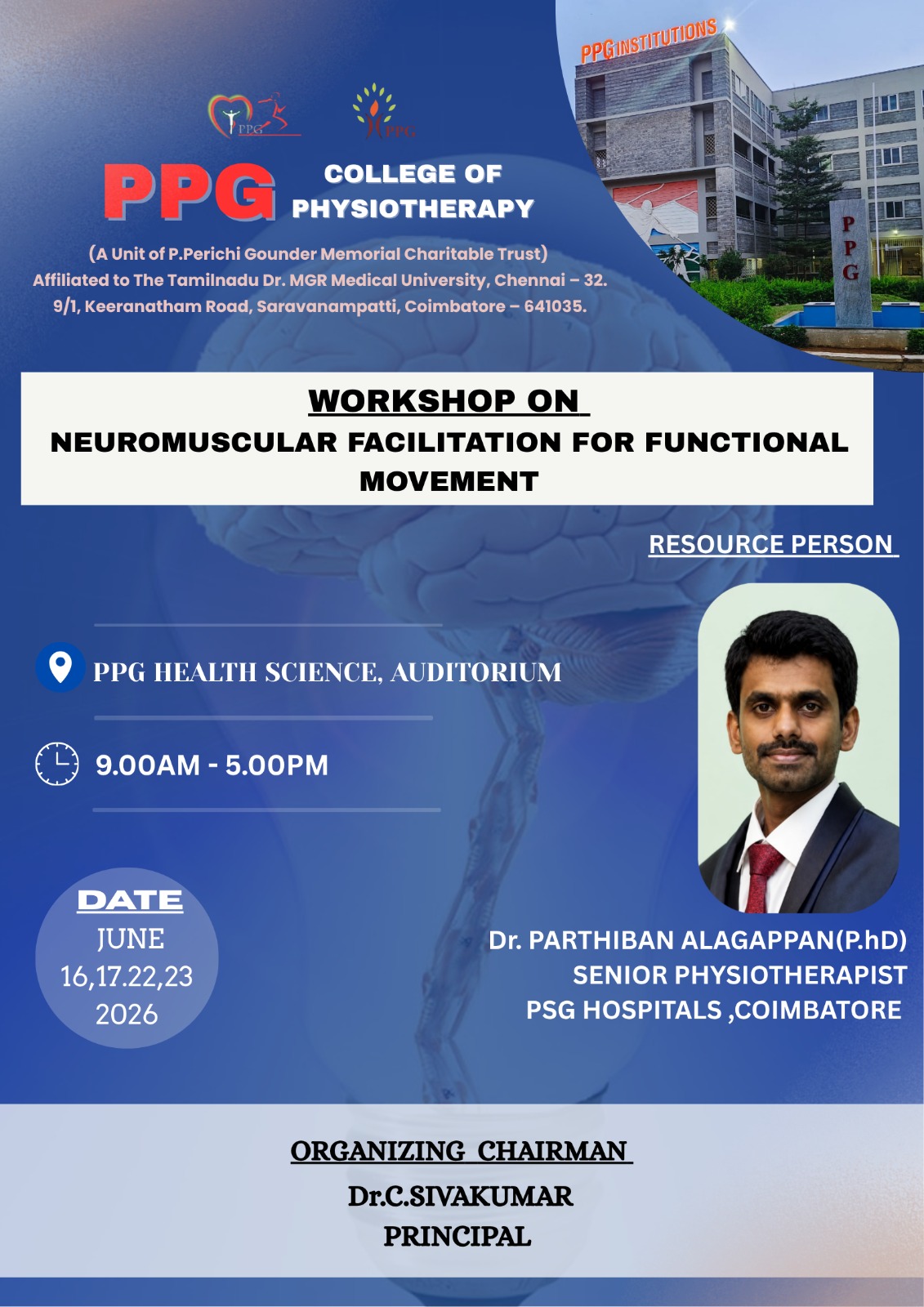 WORKSHOP ON NEUROMUSCULAR FACILITATION FOR FUNCTIONAL MOVEMENT 