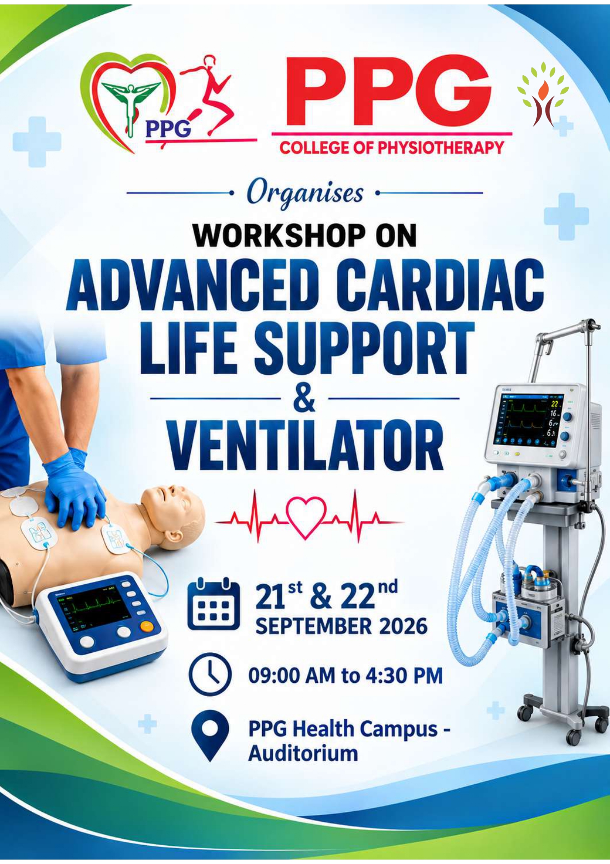 WORKSHOP ON- ADVANCED CARDIAC LIFE SUPPORT & VENTILATOR