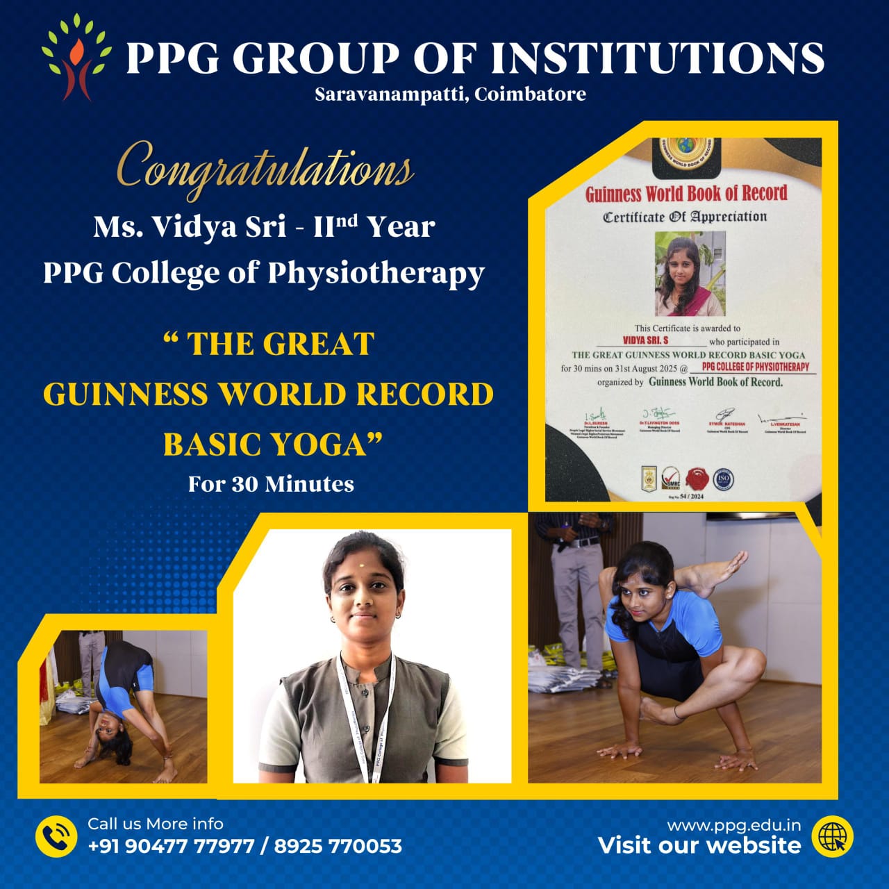 The great Guinness World record Basic yoga 